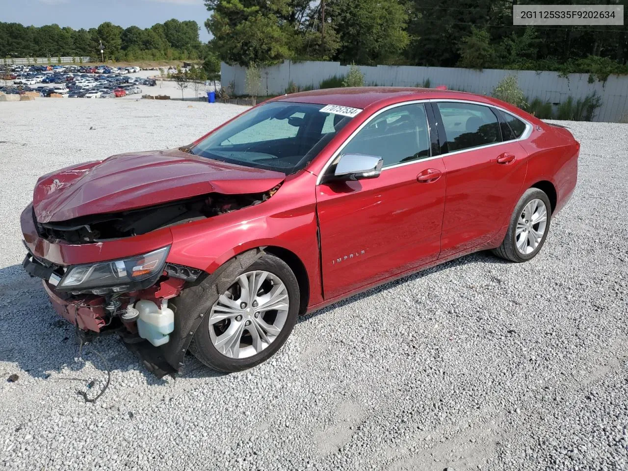 2G1125S35F9202634 2015 Chevrolet Impala Lt