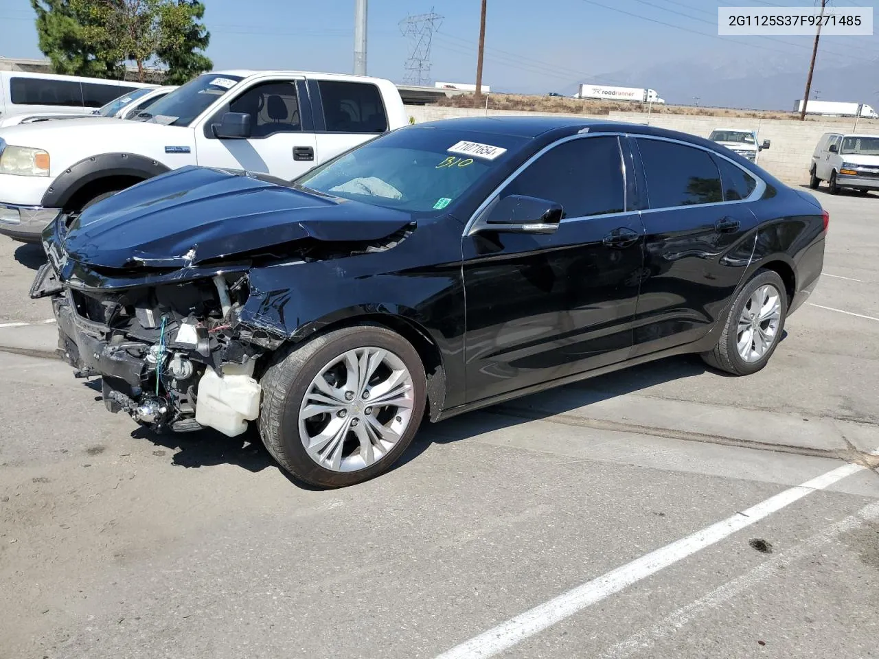 2015 Chevrolet Impala Lt VIN: 2G1125S37F9271485 Lot: 71071654