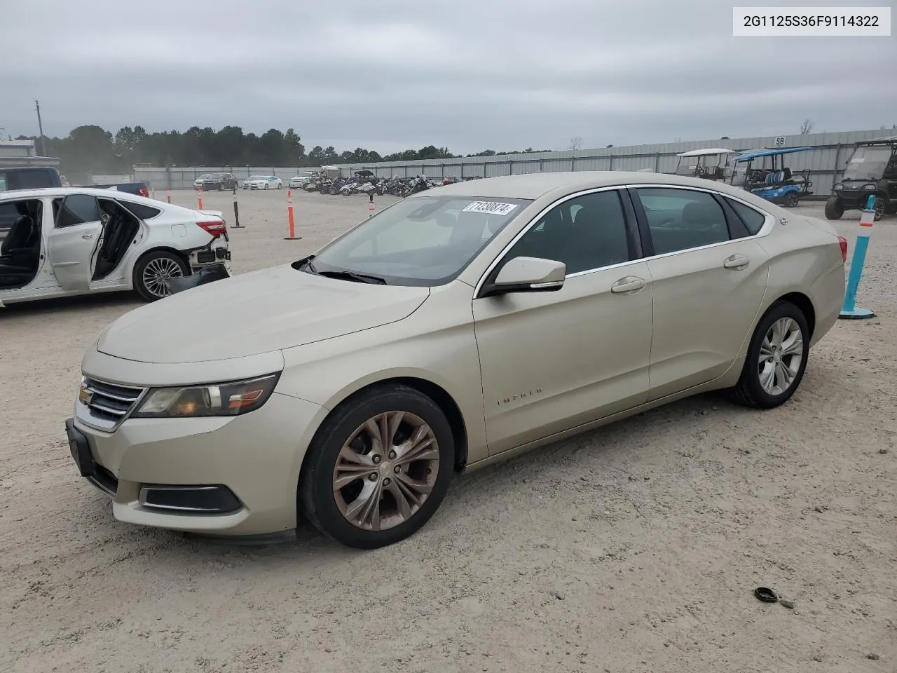 2015 Chevrolet Impala Lt VIN: 2G1125S36F9114322 Lot: 71230874