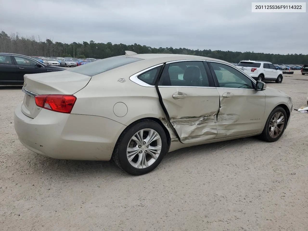 2015 Chevrolet Impala Lt VIN: 2G1125S36F9114322 Lot: 71230874