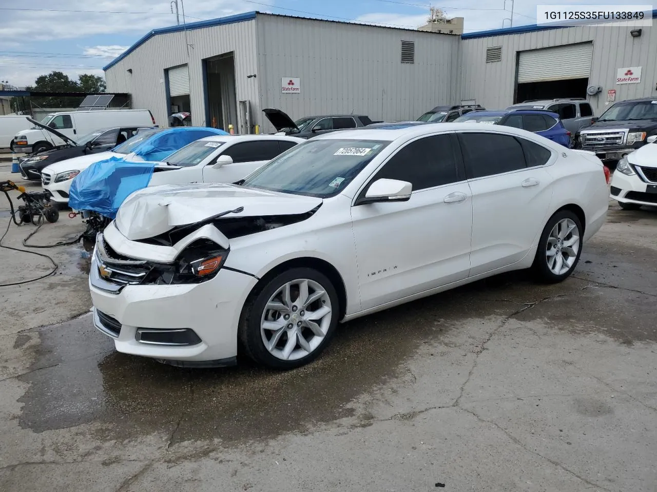 2015 Chevrolet Impala Lt VIN: 1G1125S35FU133849 Lot: 72057064