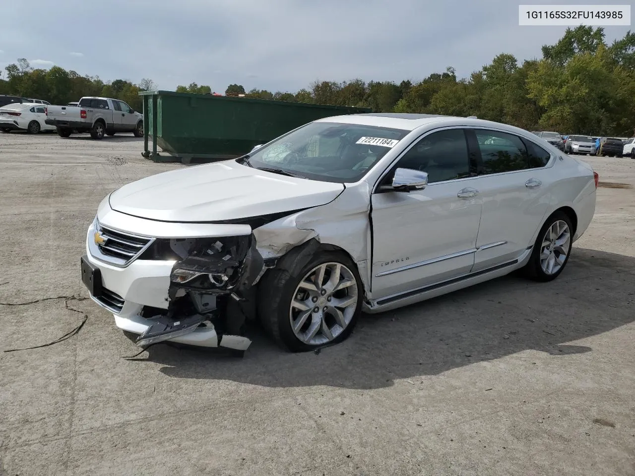 2015 Chevrolet Impala Ltz VIN: 1G1165S32FU143985 Lot: 72211184