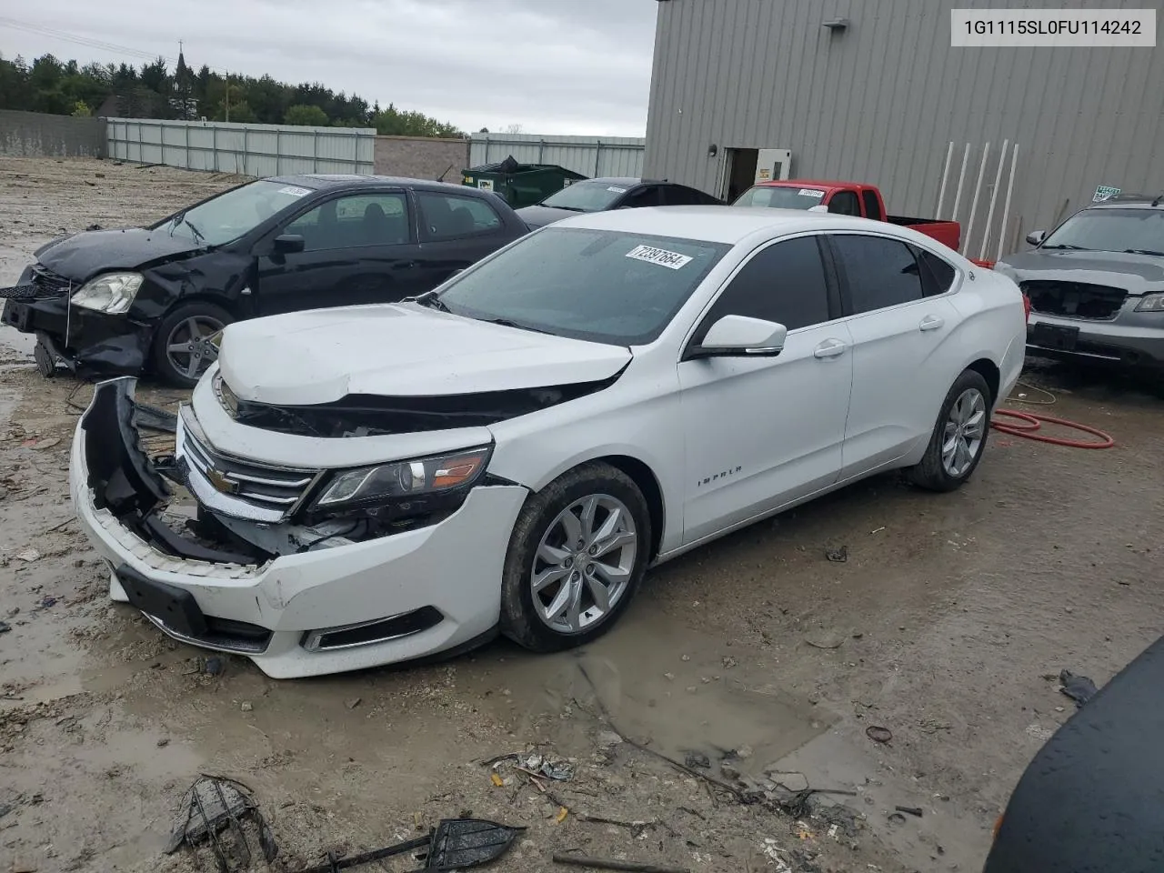 2015 Chevrolet Impala Lt VIN: 1G1115SL0FU114242 Lot: 72397664