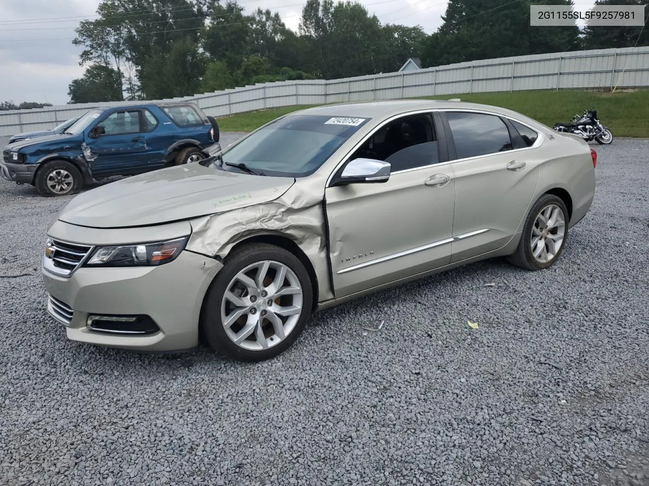 2015 Chevrolet Impala Ltz VIN: 2G1155SL5F9257981 Lot: 72420754