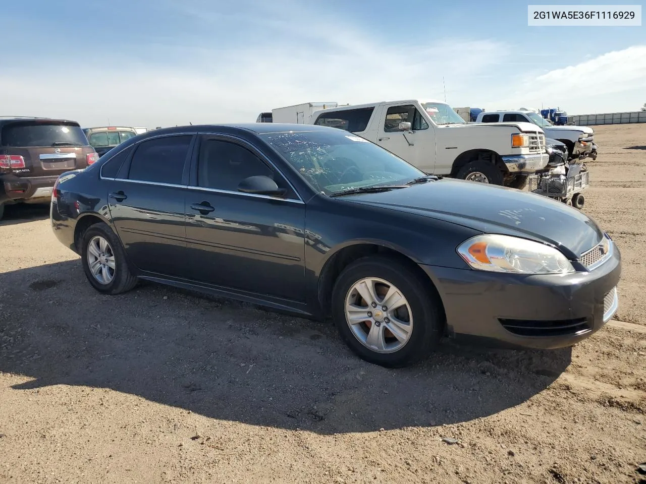 2015 Chevrolet Impala Limited Ls VIN: 2G1WA5E36F1116929 Lot: 72508844