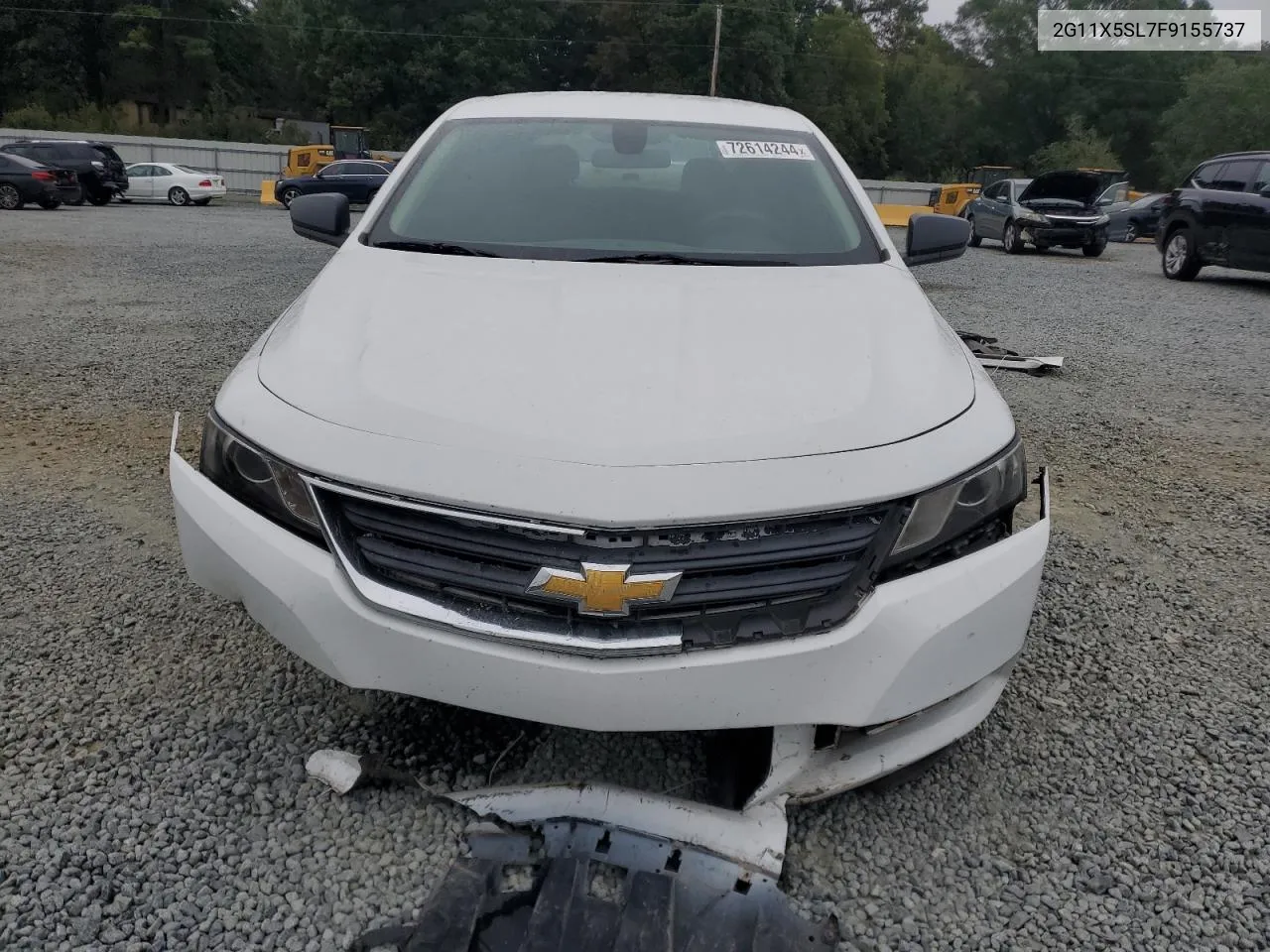 2015 Chevrolet Impala Ls VIN: 2G11X5SL7F9155737 Lot: 72614244