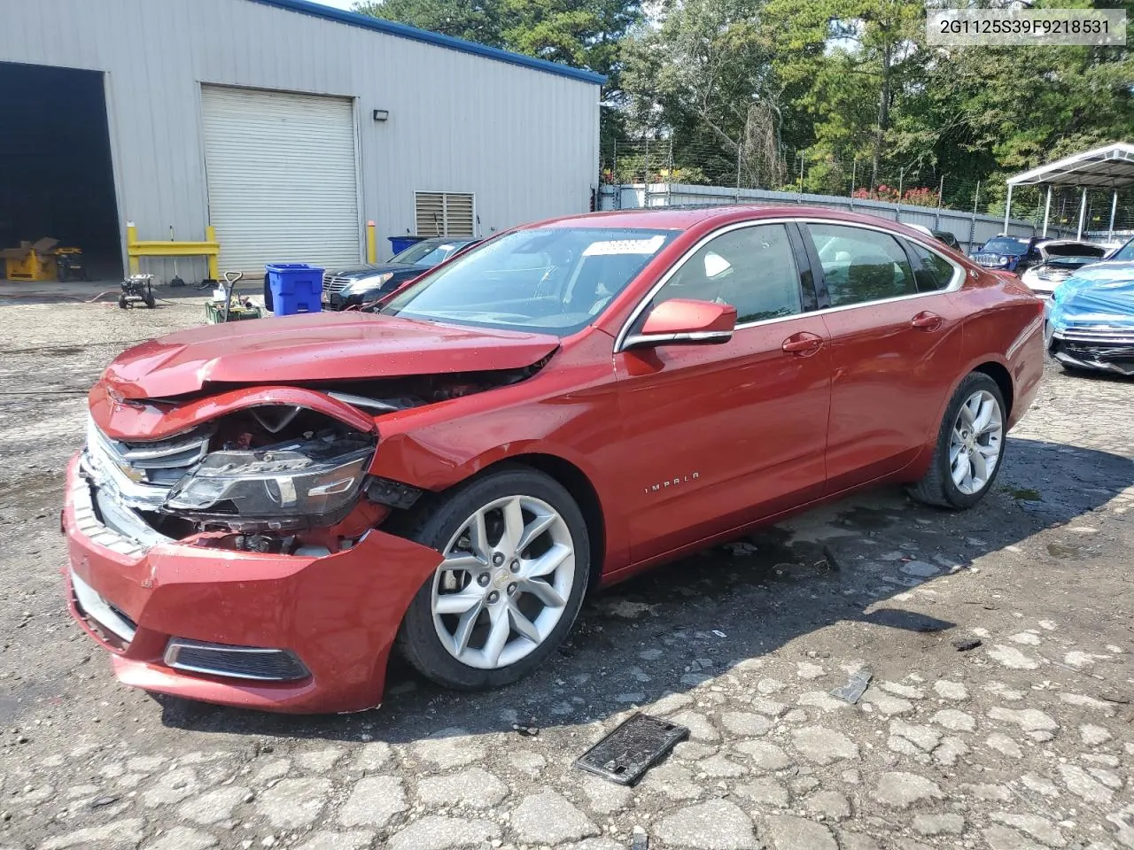 2015 Chevrolet Impala Lt VIN: 2G1125S39F9218531 Lot: 72658354