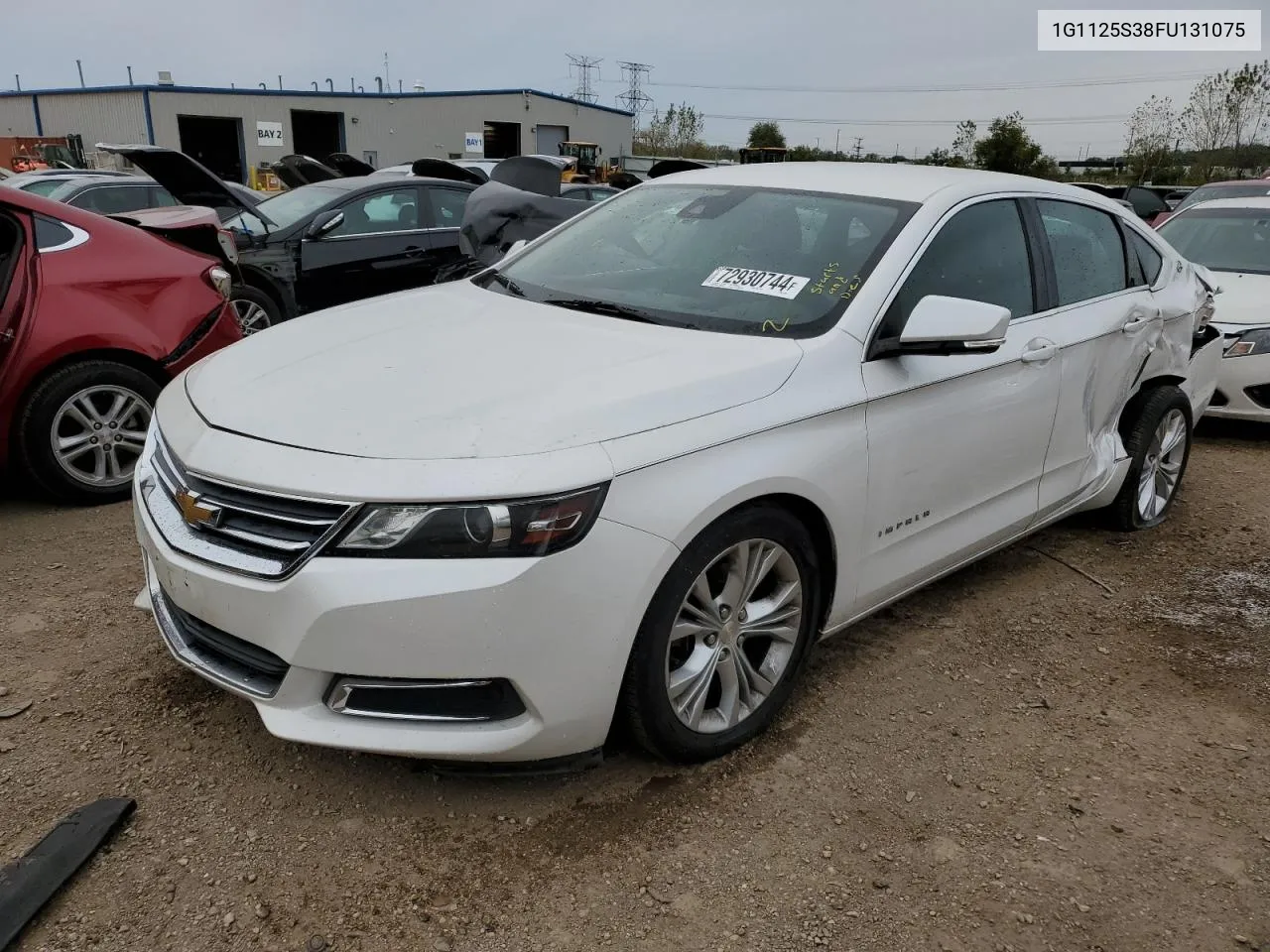 2015 Chevrolet Impala Lt VIN: 1G1125S38FU131075 Lot: 72930744