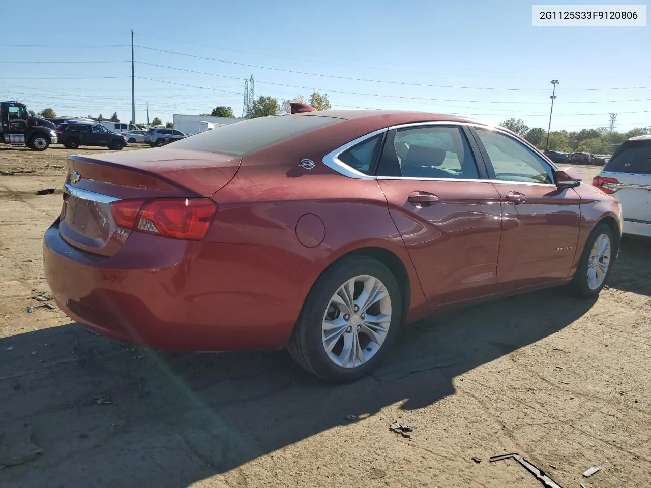 2015 Chevrolet Impala Lt VIN: 2G1125S33F9120806 Lot: 74720614