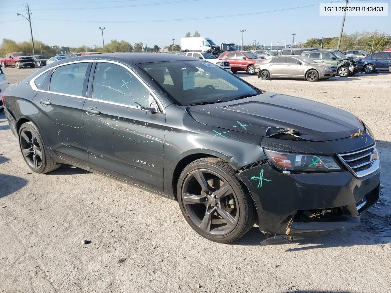 2015 Chevrolet Impala Lt VIN: 1G1125S32FU143433 Lot: 75541884