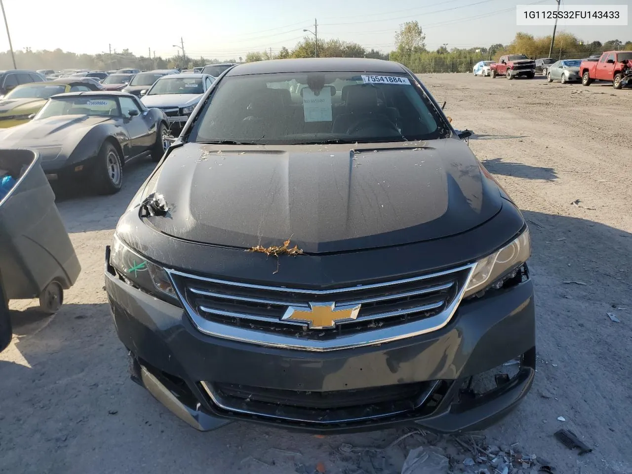 2015 Chevrolet Impala Lt VIN: 1G1125S32FU143433 Lot: 75541884