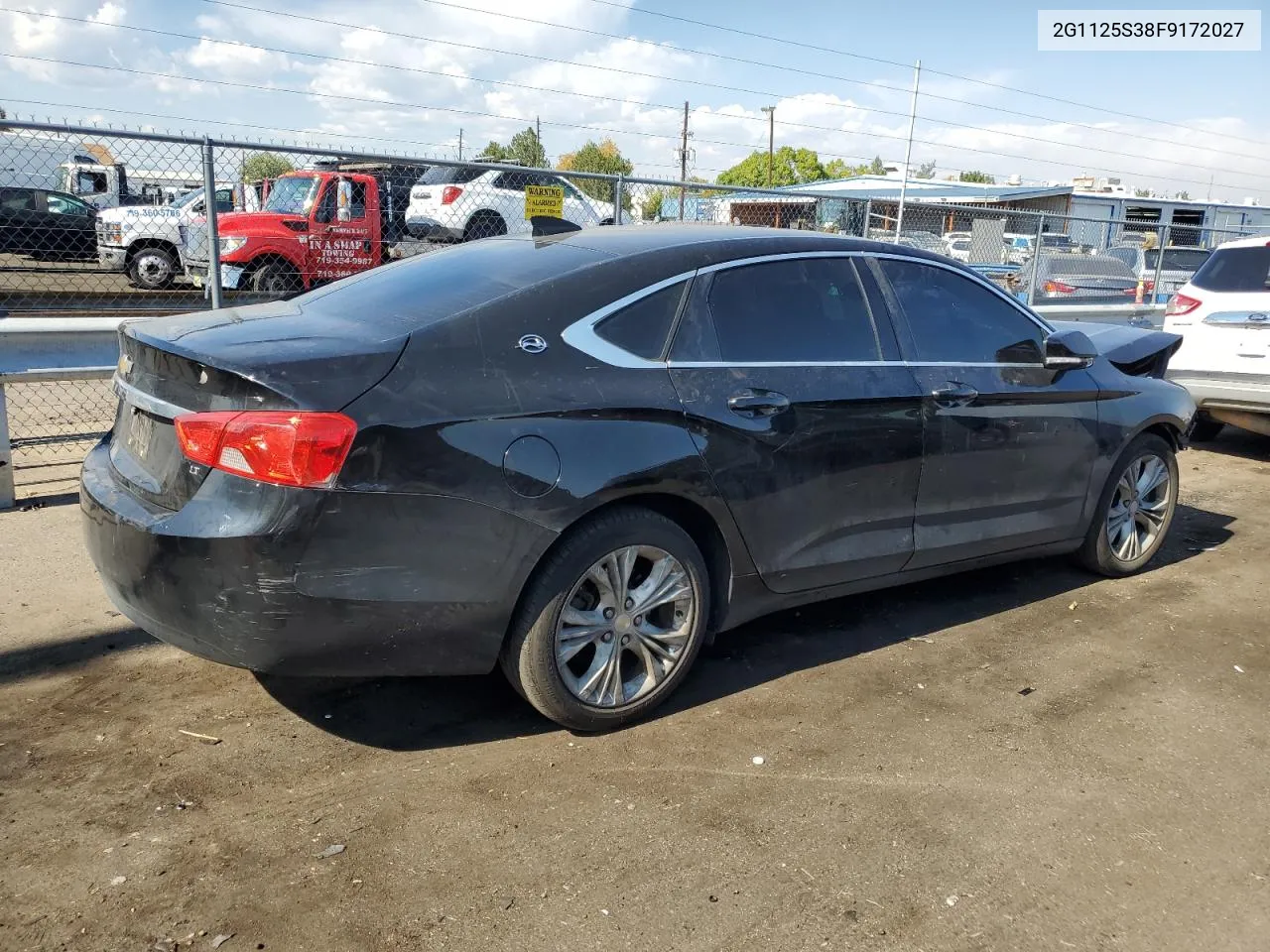 2015 Chevrolet Impala Lt VIN: 2G1125S38F9172027 Lot: 75615954