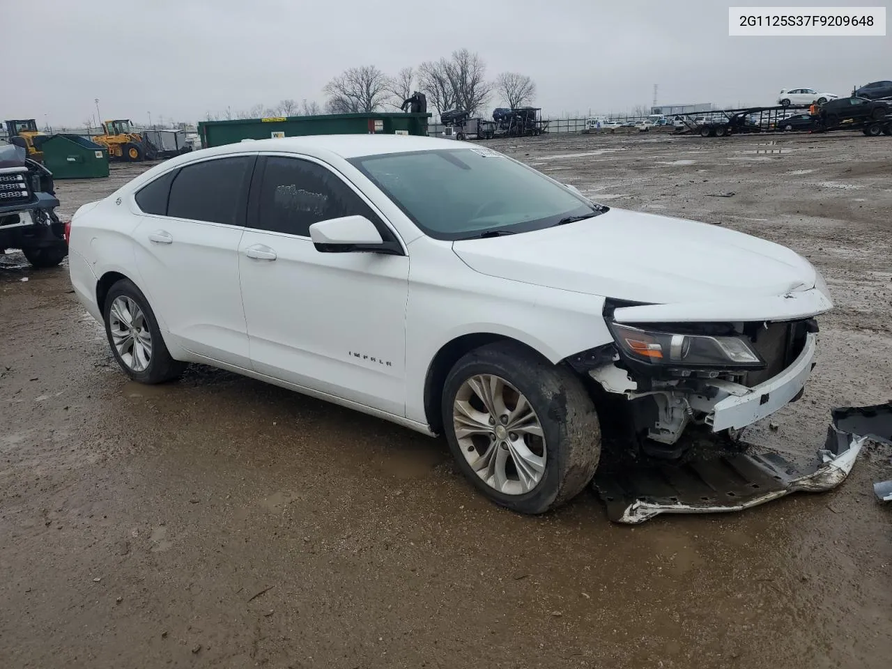 2015 Chevrolet Impala Lt VIN: 2G1125S37F9209648 Lot: 75999574