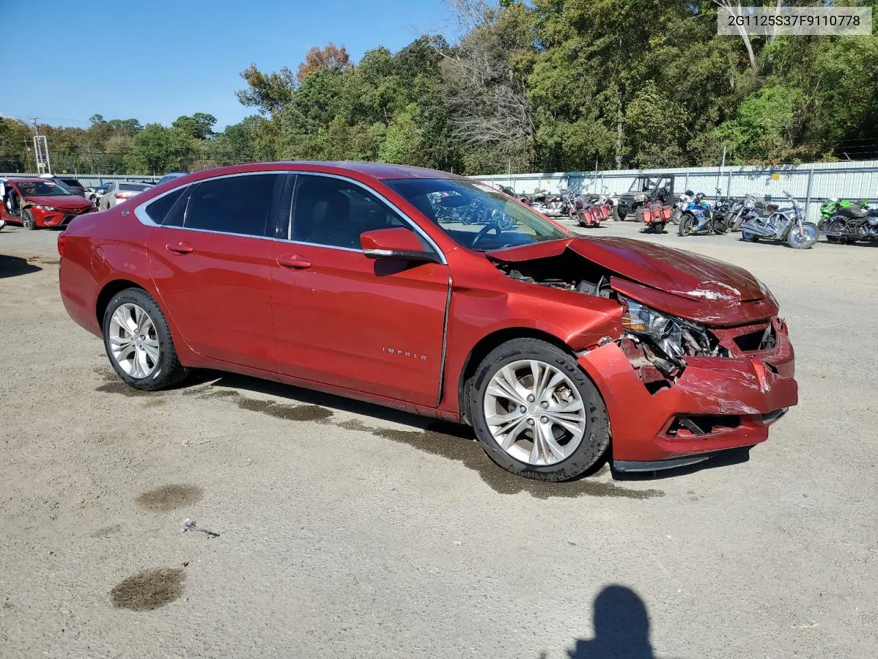 2015 Chevrolet Impala Lt VIN: 2G1125S37F9110778 Lot: 77814234