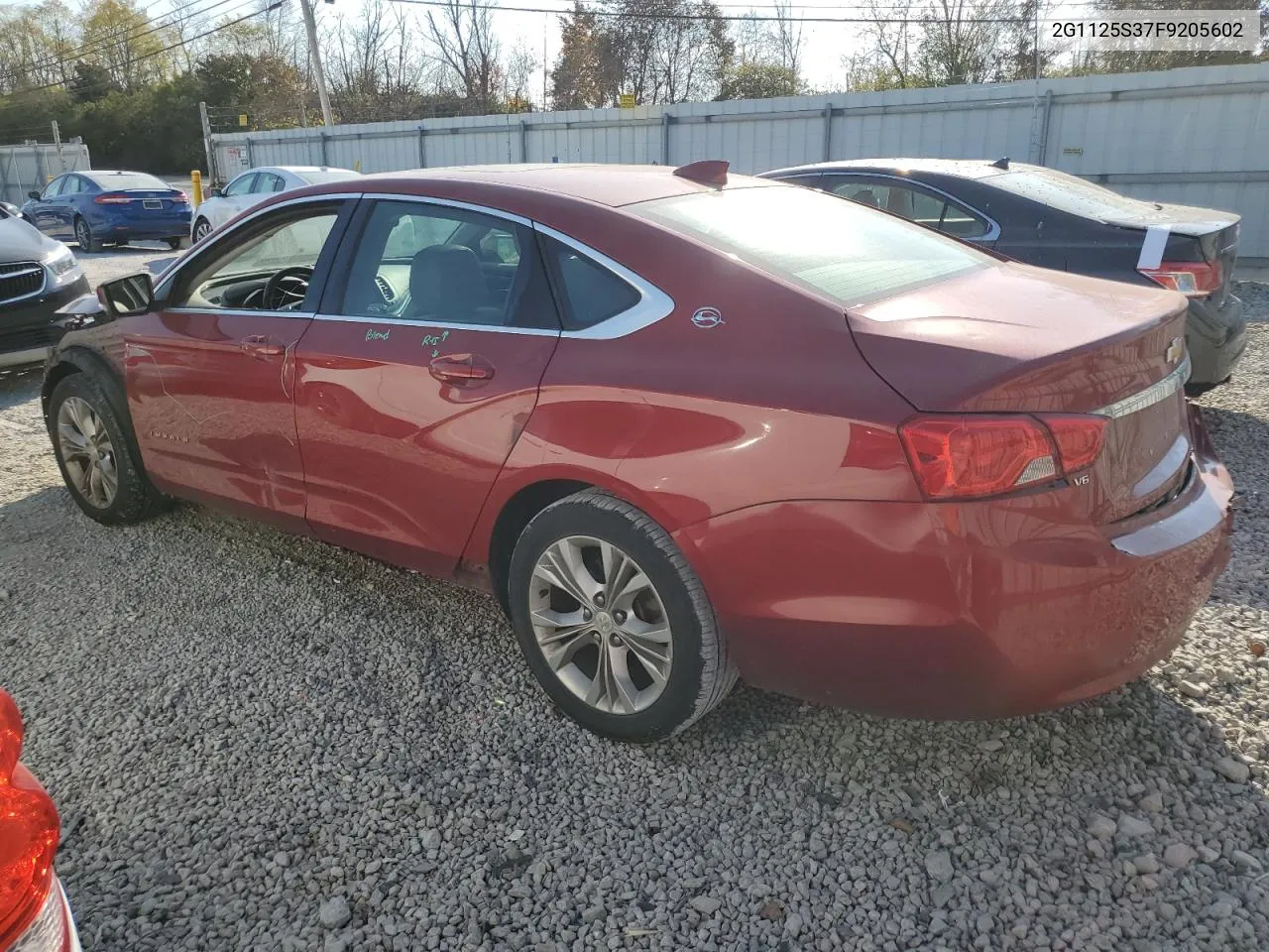 2015 Chevrolet Impala Lt VIN: 2G1125S37F9205602 Lot: 77840494