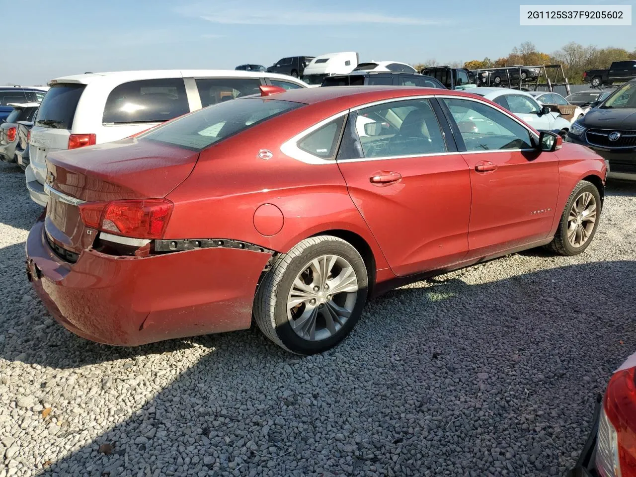 2015 Chevrolet Impala Lt VIN: 2G1125S37F9205602 Lot: 77840494