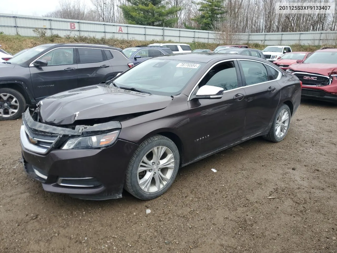 2015 Chevrolet Impala Lt VIN: 2G1125S3XF9133407 Lot: 78776584