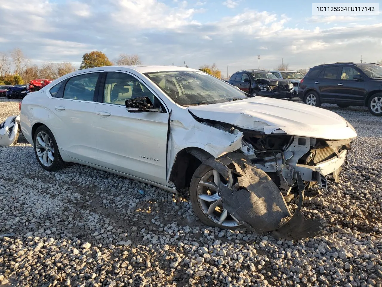 2015 Chevrolet Impala Lt VIN: 1G1125S34FU117142 Lot: 79428204