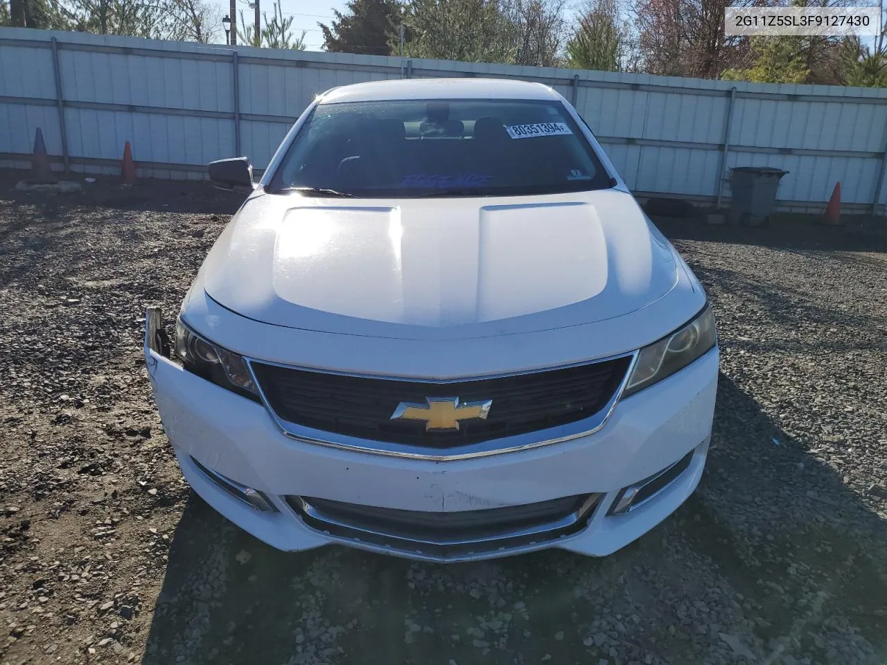 2015 Chevrolet Impala Ls VIN: 2G11Z5SL3F9127430 Lot: 80351394