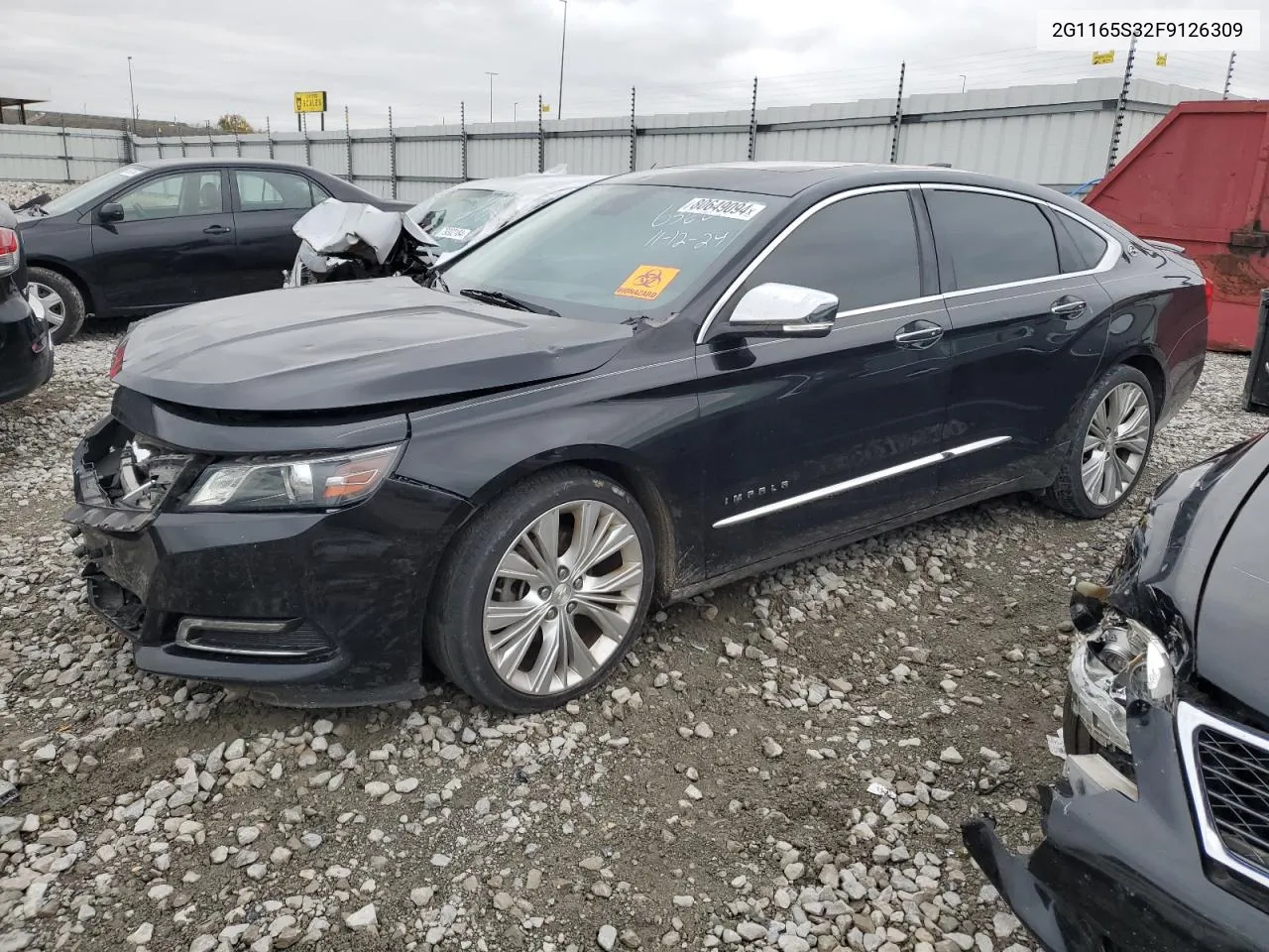 2015 Chevrolet Impala Ltz VIN: 2G1165S32F9126309 Lot: 80649094