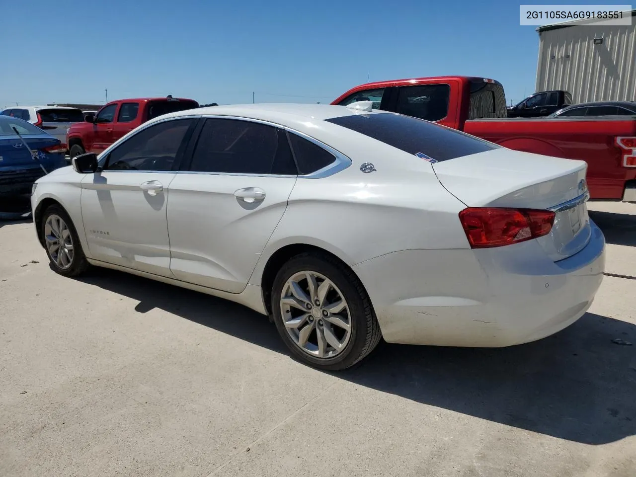 2G1105SA6G9183551 2016 Chevrolet Impala Lt