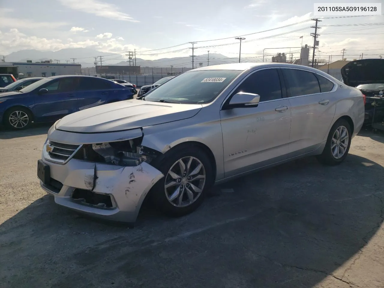 2016 Chevrolet Impala Lt VIN: 2G1105SA5G9196128 Lot: 52418034