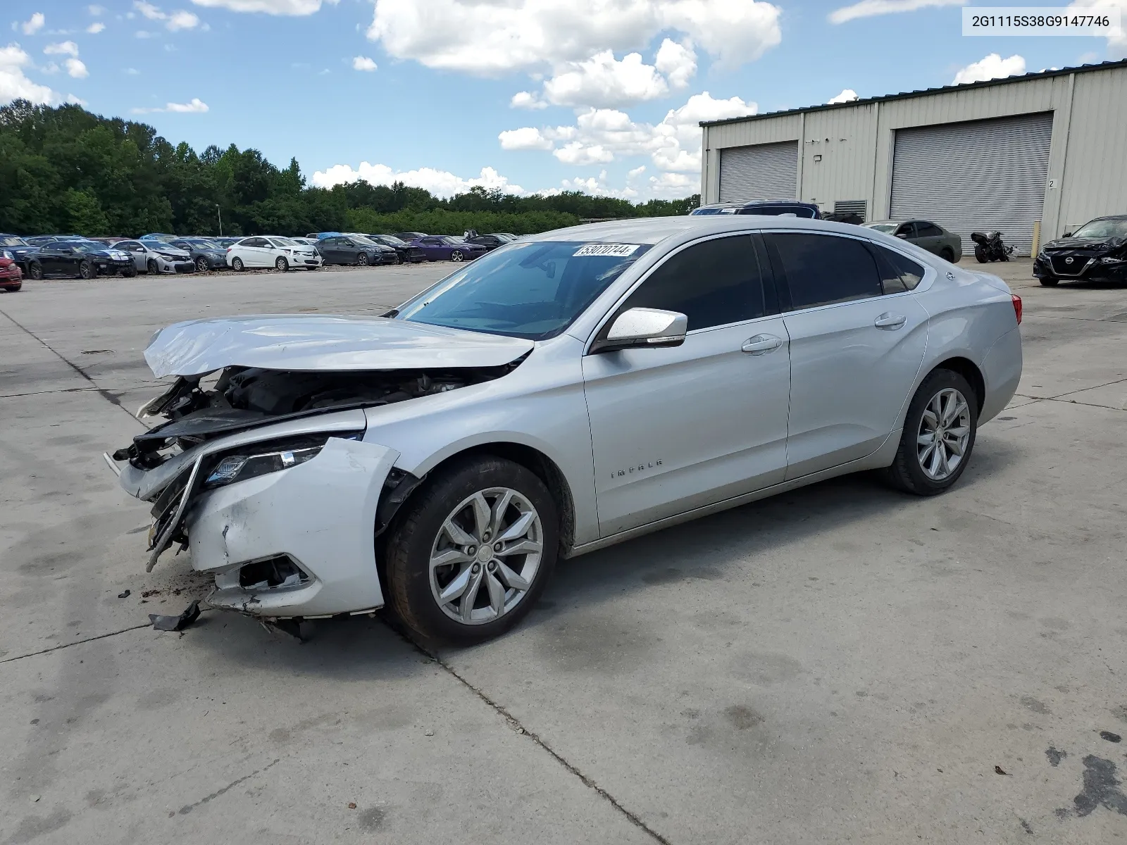 2016 Chevrolet Impala Lt VIN: 2G1115S38G9147746 Lot: 53070744