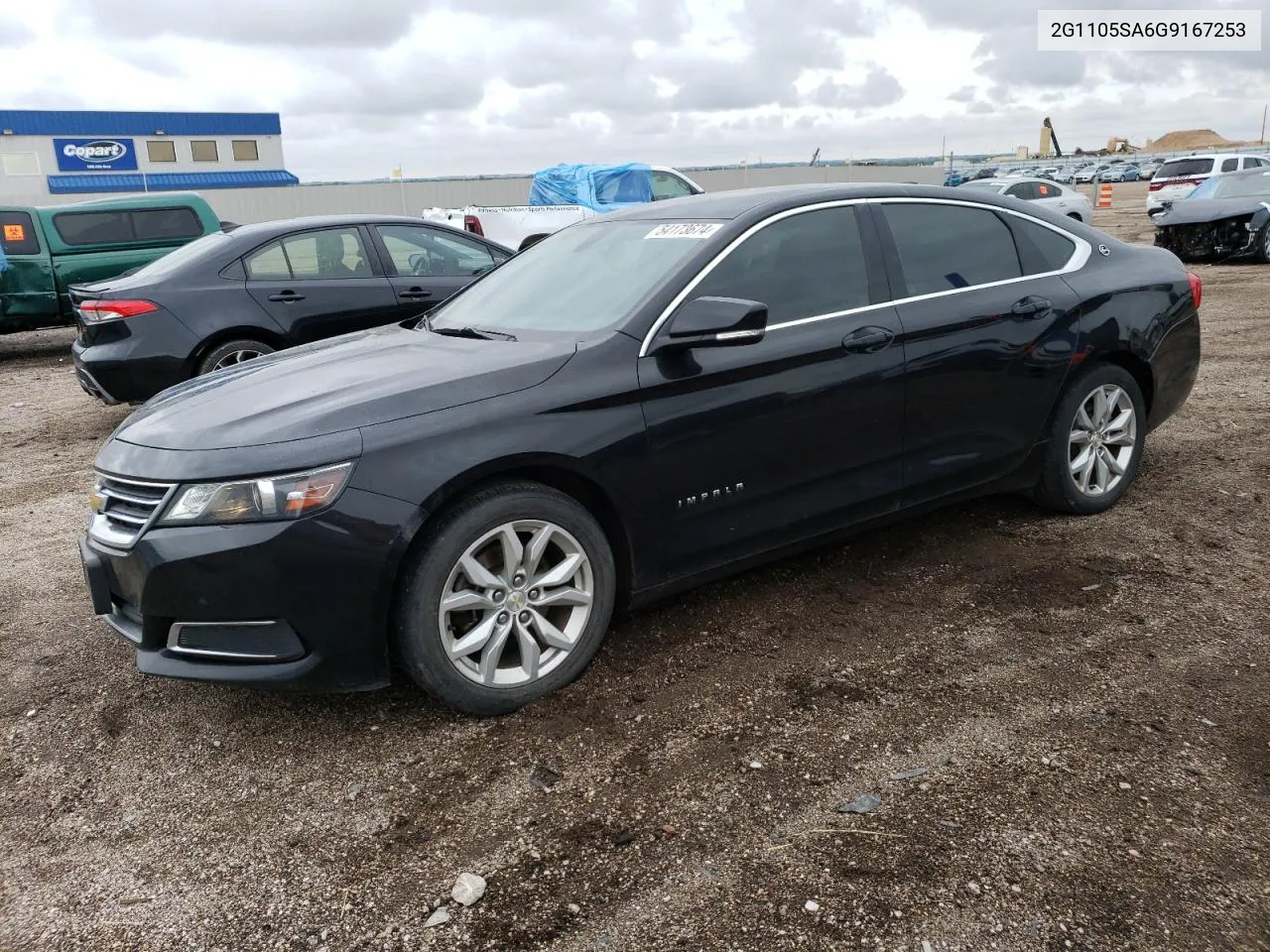 2016 Chevrolet Impala Lt VIN: 2G1105SA6G9167253 Lot: 54173674