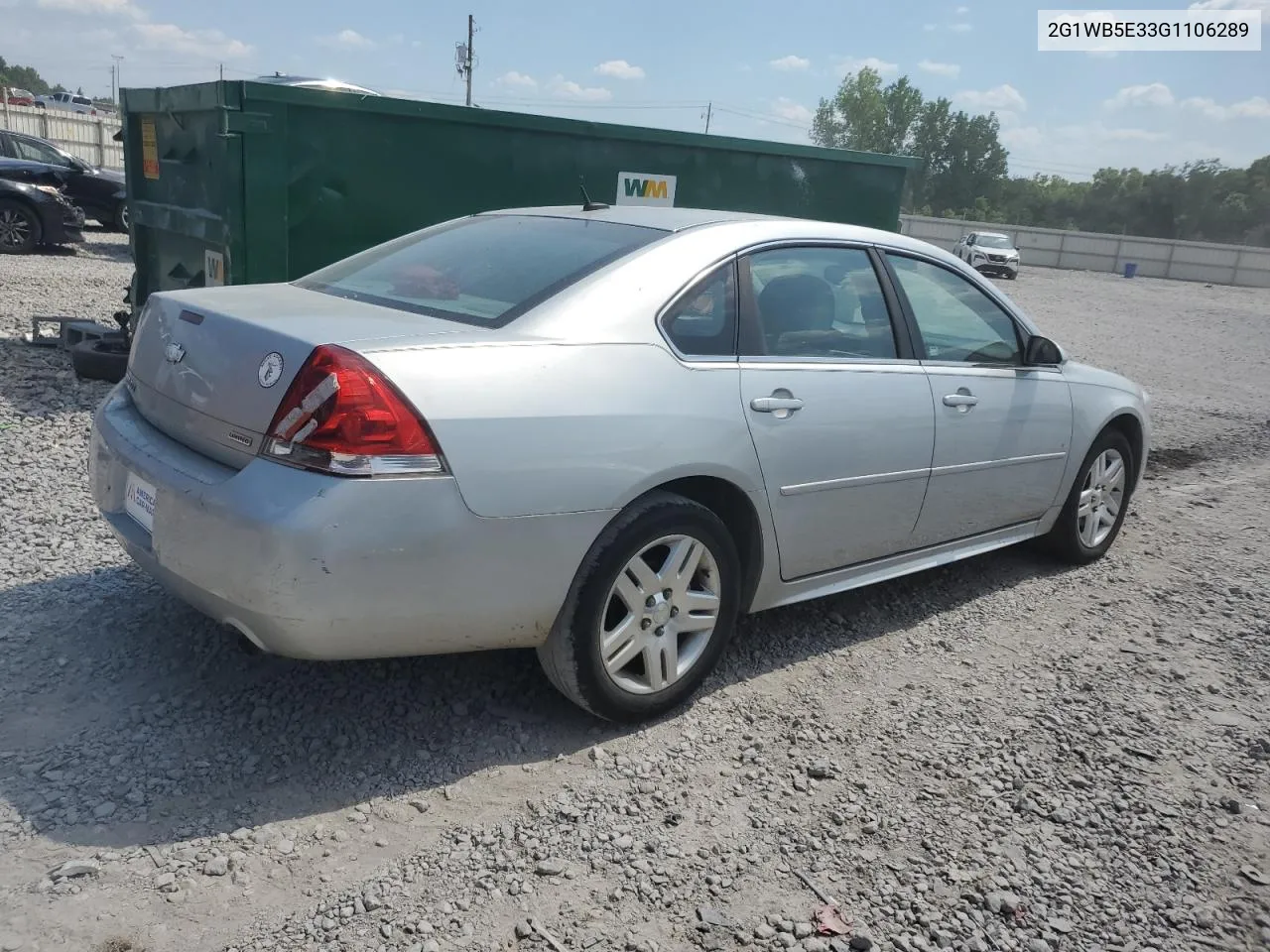 2016 Chevrolet Impala Limited Lt VIN: 2G1WB5E33G1106289 Lot: 58967094