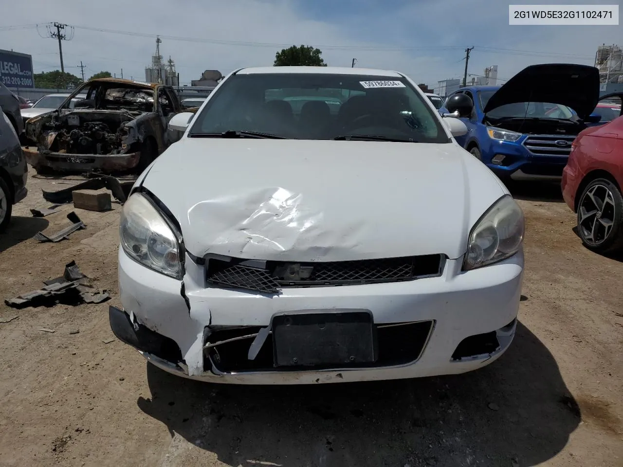 2016 Chevrolet Impala Limited Police VIN: 2G1WD5E32G1102471 Lot: 59786034