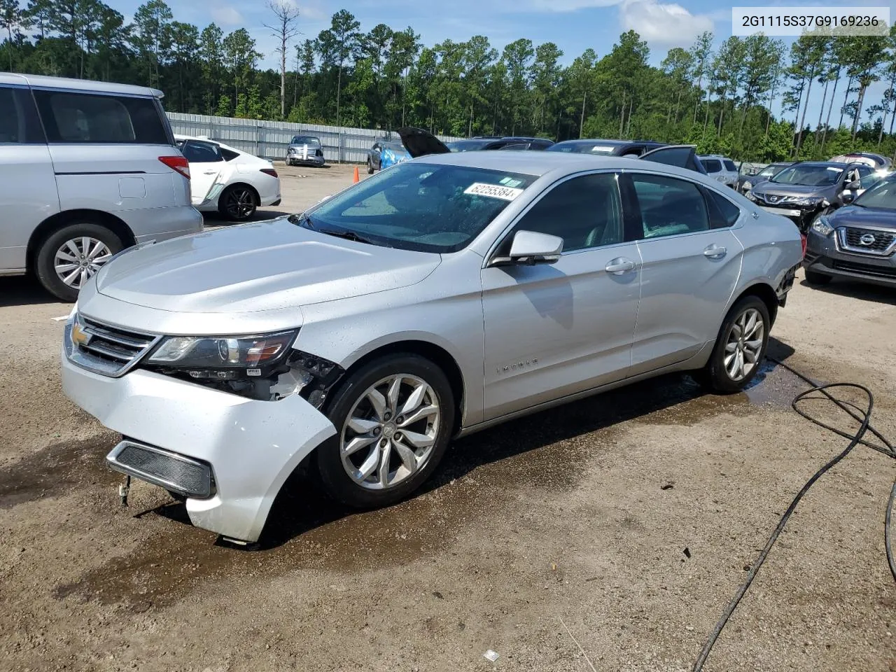 2016 Chevrolet Impala Lt VIN: 2G1115S37G9169236 Lot: 62255384