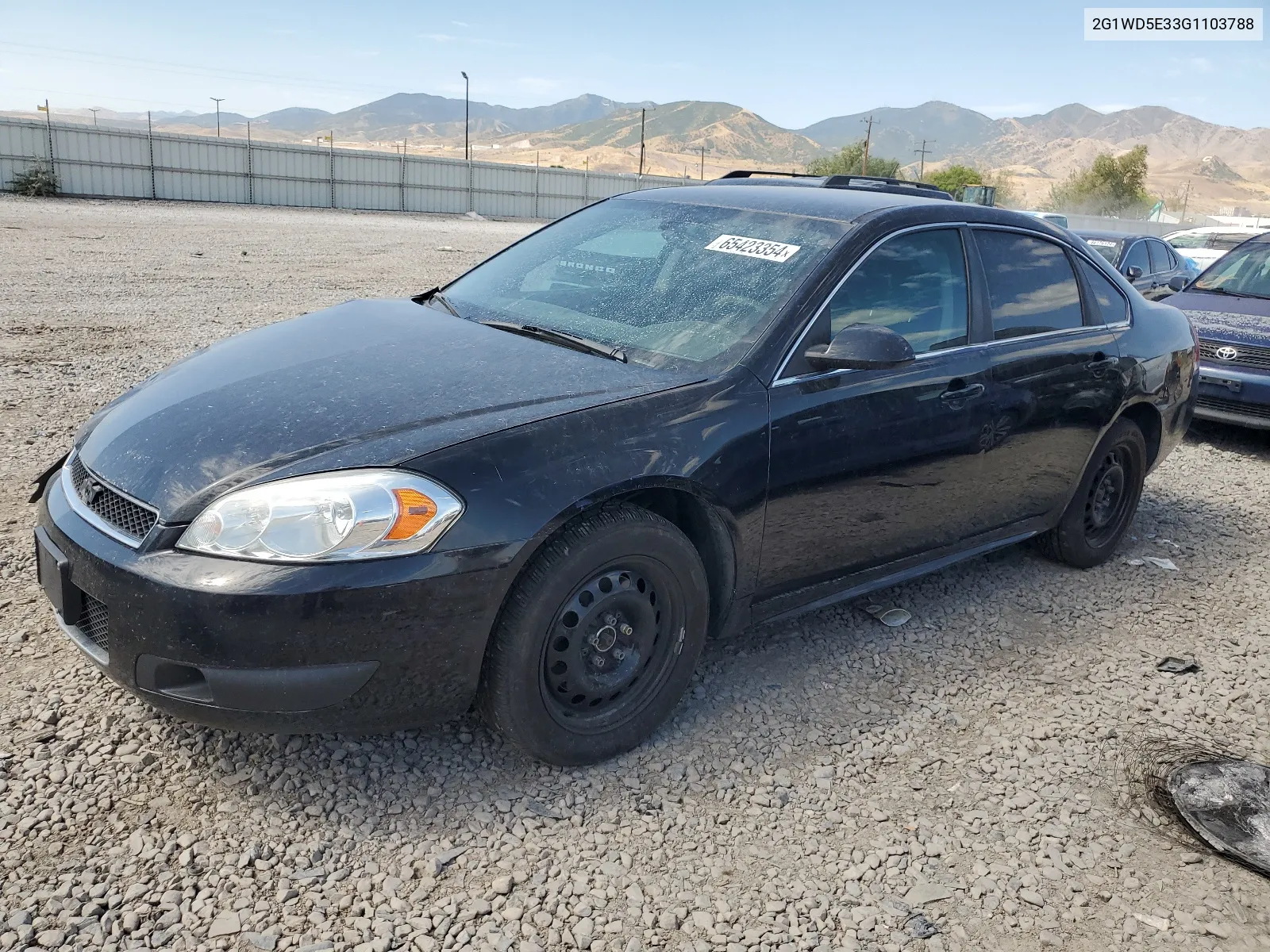 2G1WD5E33G1103788 2016 Chevrolet Impala Limited Police