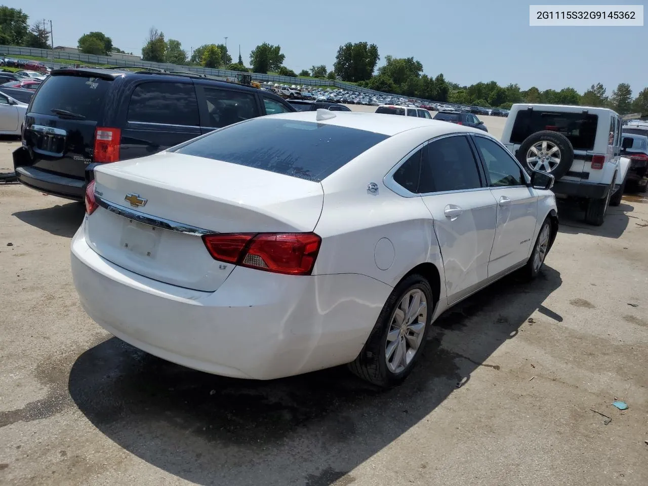 2016 Chevrolet Impala Lt VIN: 2G1115S32G9145362 Lot: 65477554