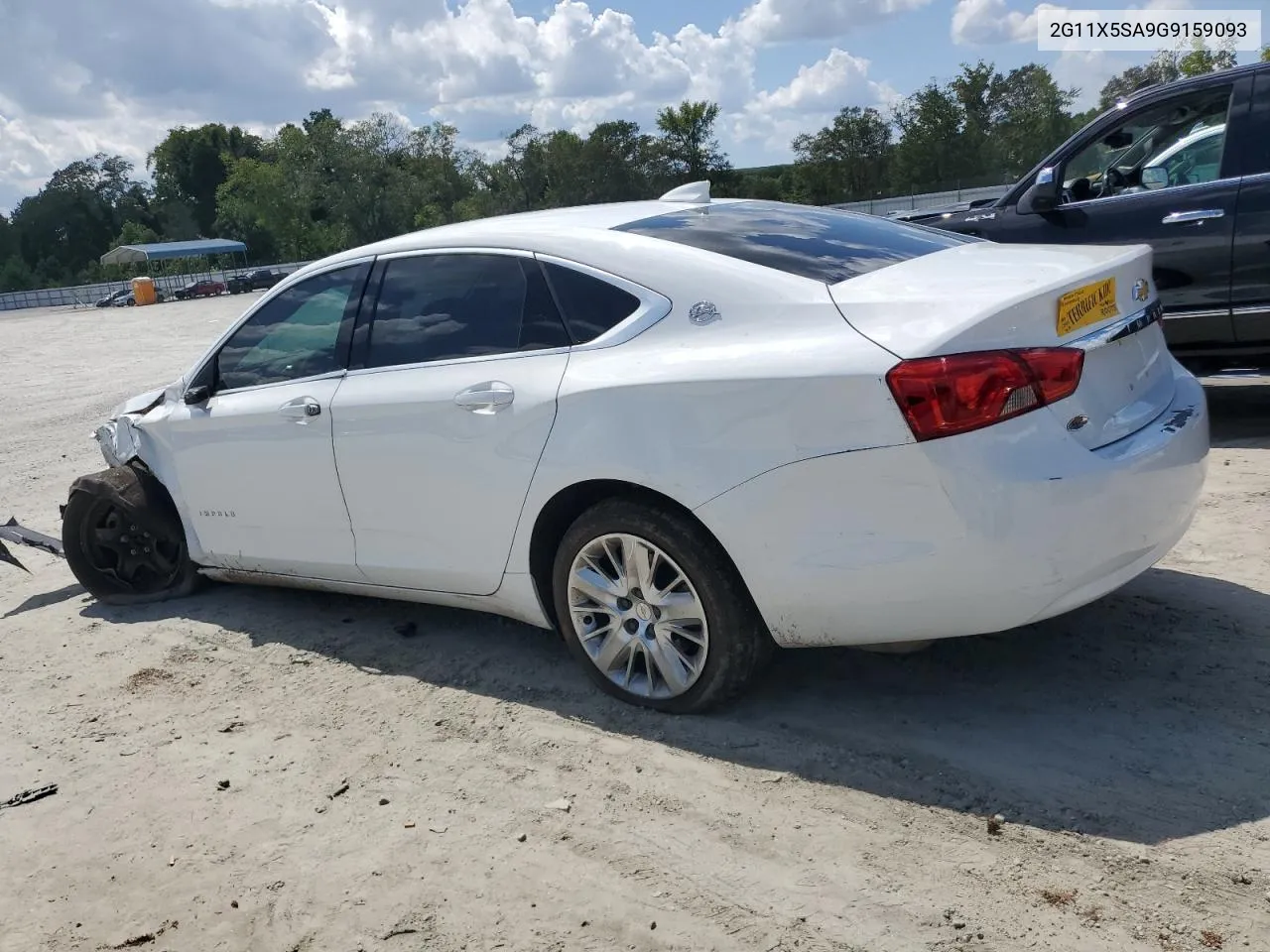 2G11X5SA9G9159093 2016 Chevrolet Impala Ls