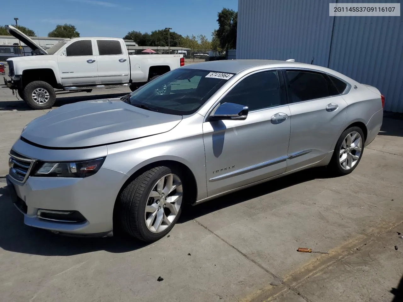 2016 Chevrolet Impala Ltz VIN: 2G1145S37G9116107 Lot: 67410964