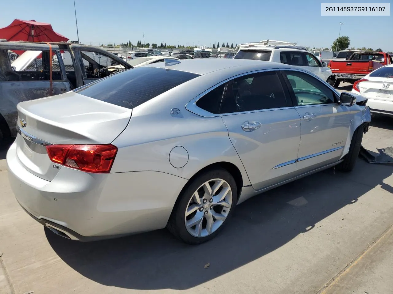 2016 Chevrolet Impala Ltz VIN: 2G1145S37G9116107 Lot: 67410964