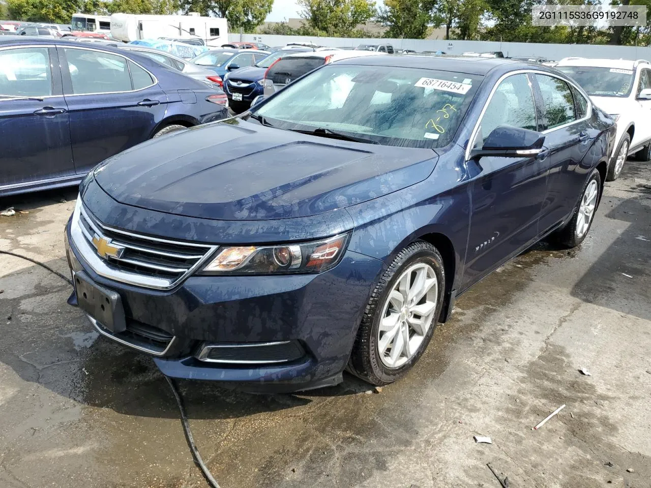 2016 Chevrolet Impala Lt VIN: 2G1115S36G9192748 Lot: 68716454