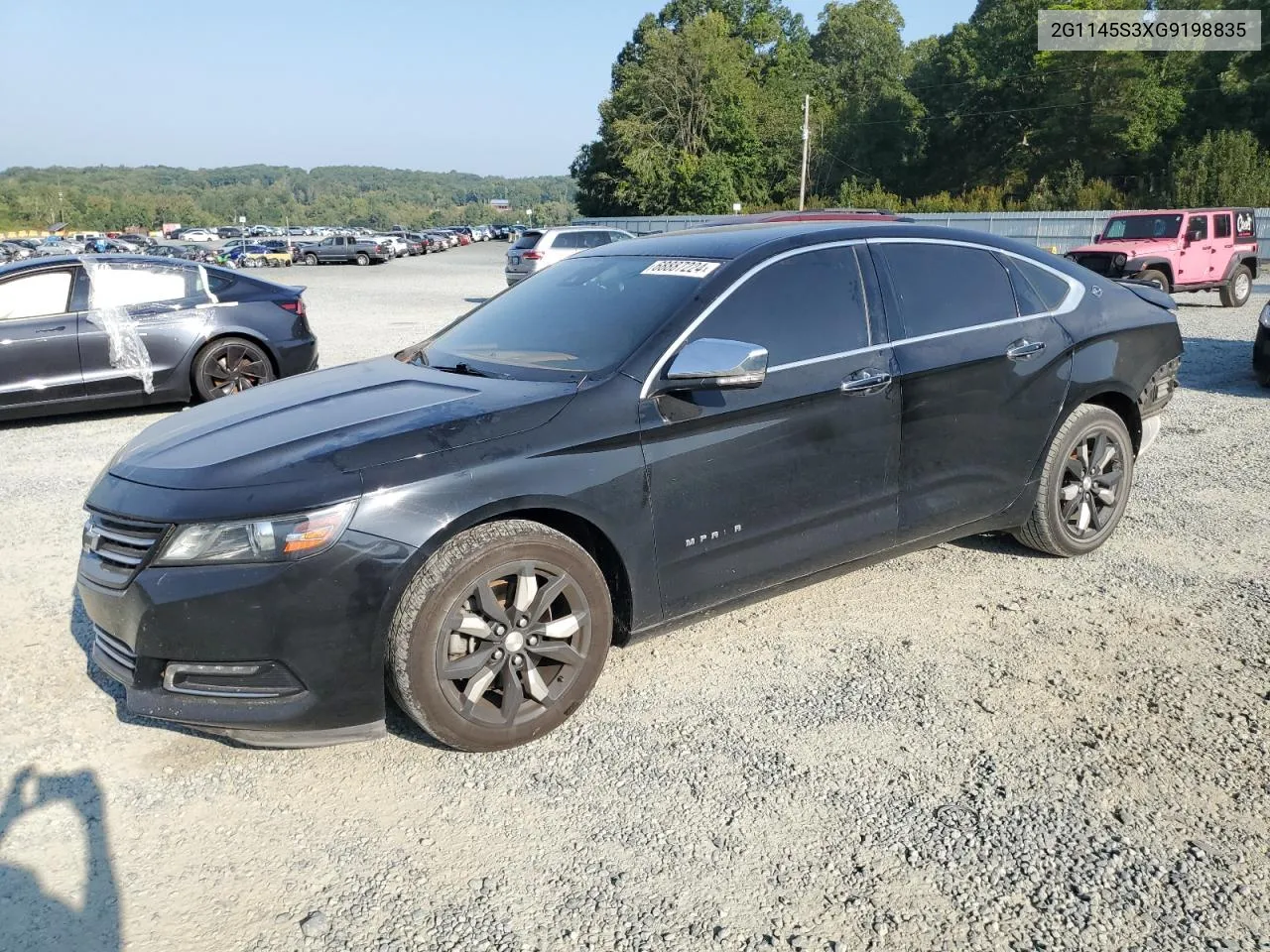 2016 Chevrolet Impala Ltz VIN: 2G1145S3XG9198835 Lot: 68887224