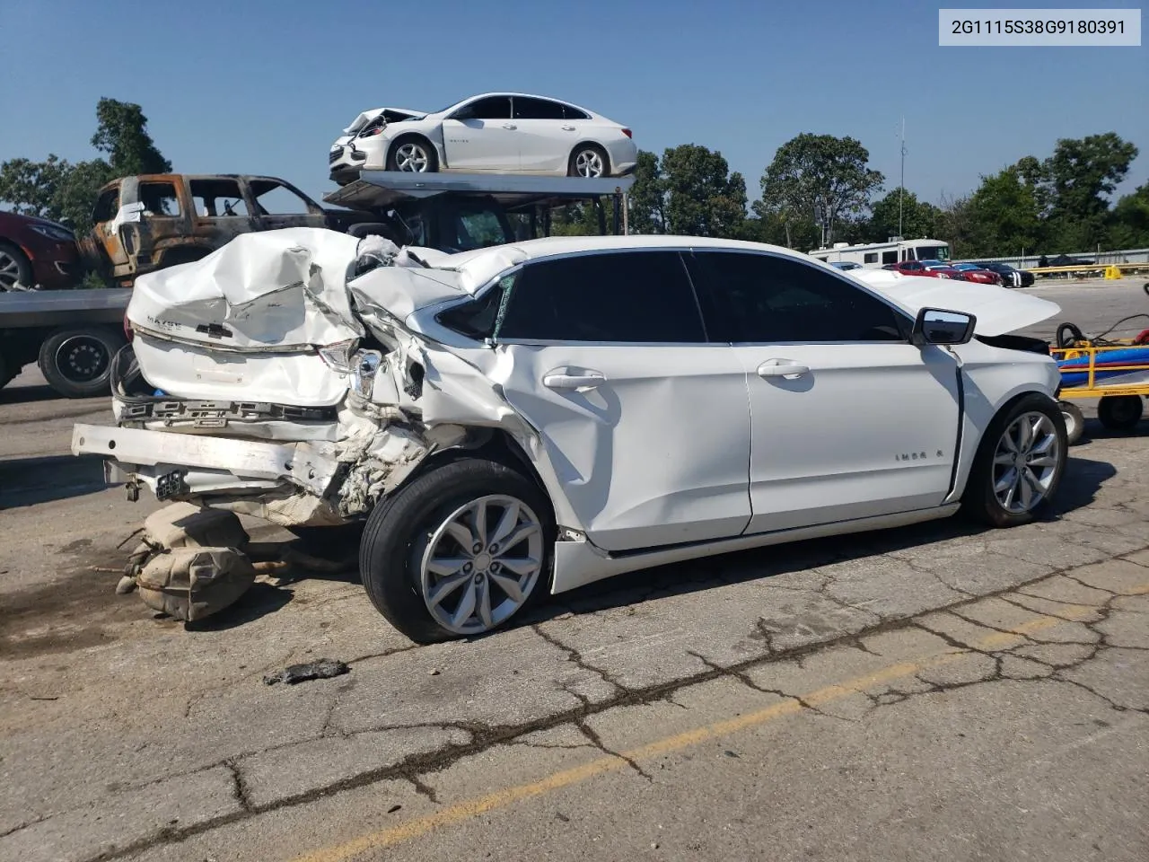 2016 Chevrolet Impala Lt VIN: 2G1115S38G9180391 Lot: 69082624