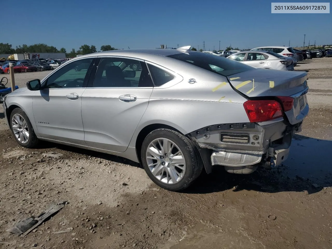 2016 Chevrolet Impala Ls VIN: 2G11X5SA6G9172870 Lot: 70528864