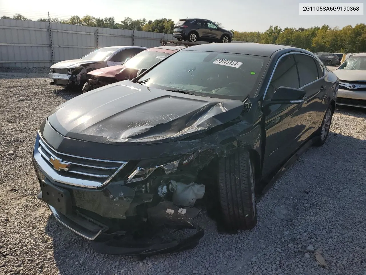 2016 Chevrolet Impala Lt VIN: 2G1105SA6G9190368 Lot: 70743654