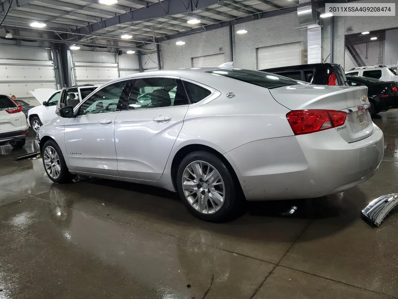 2016 Chevrolet Impala Ls VIN: 2G11X5SA4G9208474 Lot: 71118064