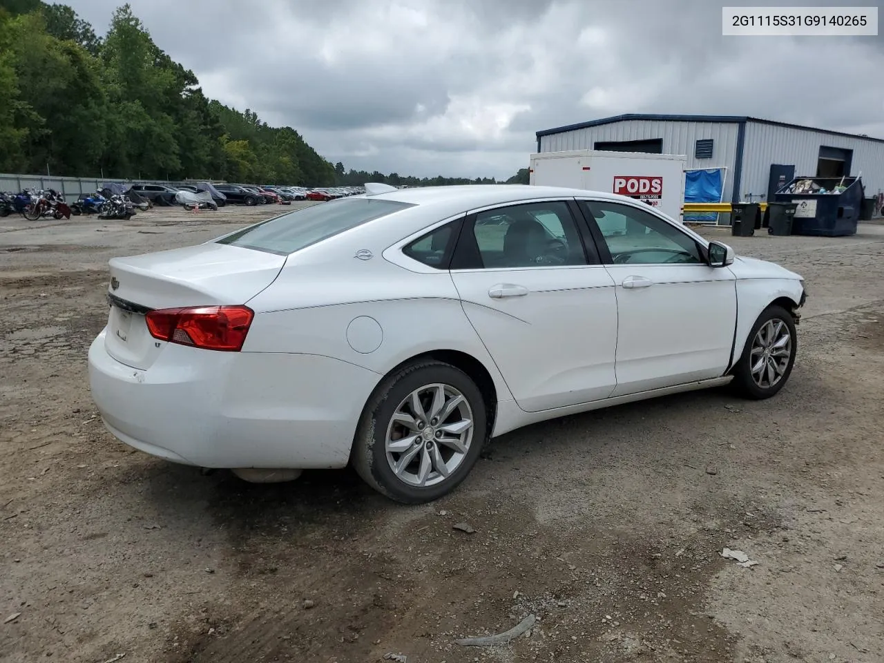 2G1115S31G9140265 2016 Chevrolet Impala Lt