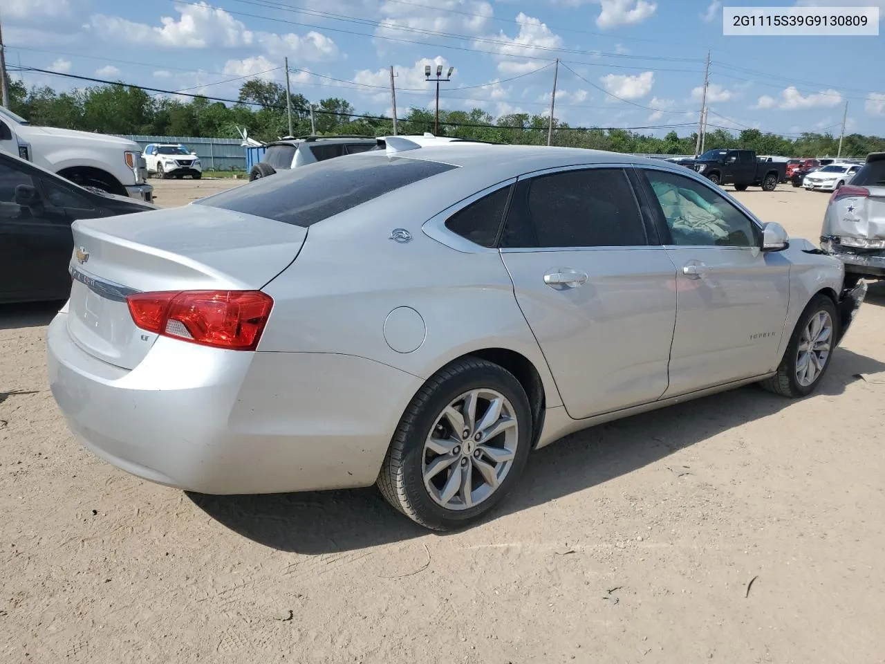 2016 Chevrolet Impala Lt VIN: 2G1115S39G9130809 Lot: 71383194