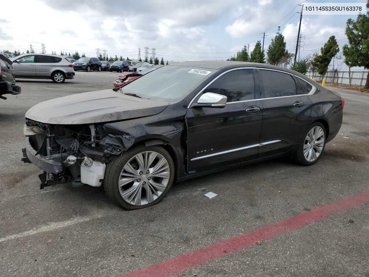 1G1145S35GU163378 2016 Chevrolet Impala Ltz