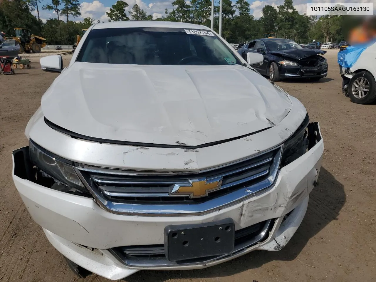 2016 Chevrolet Impala Lt VIN: 1G1105SAXGU163130 Lot: 71857154