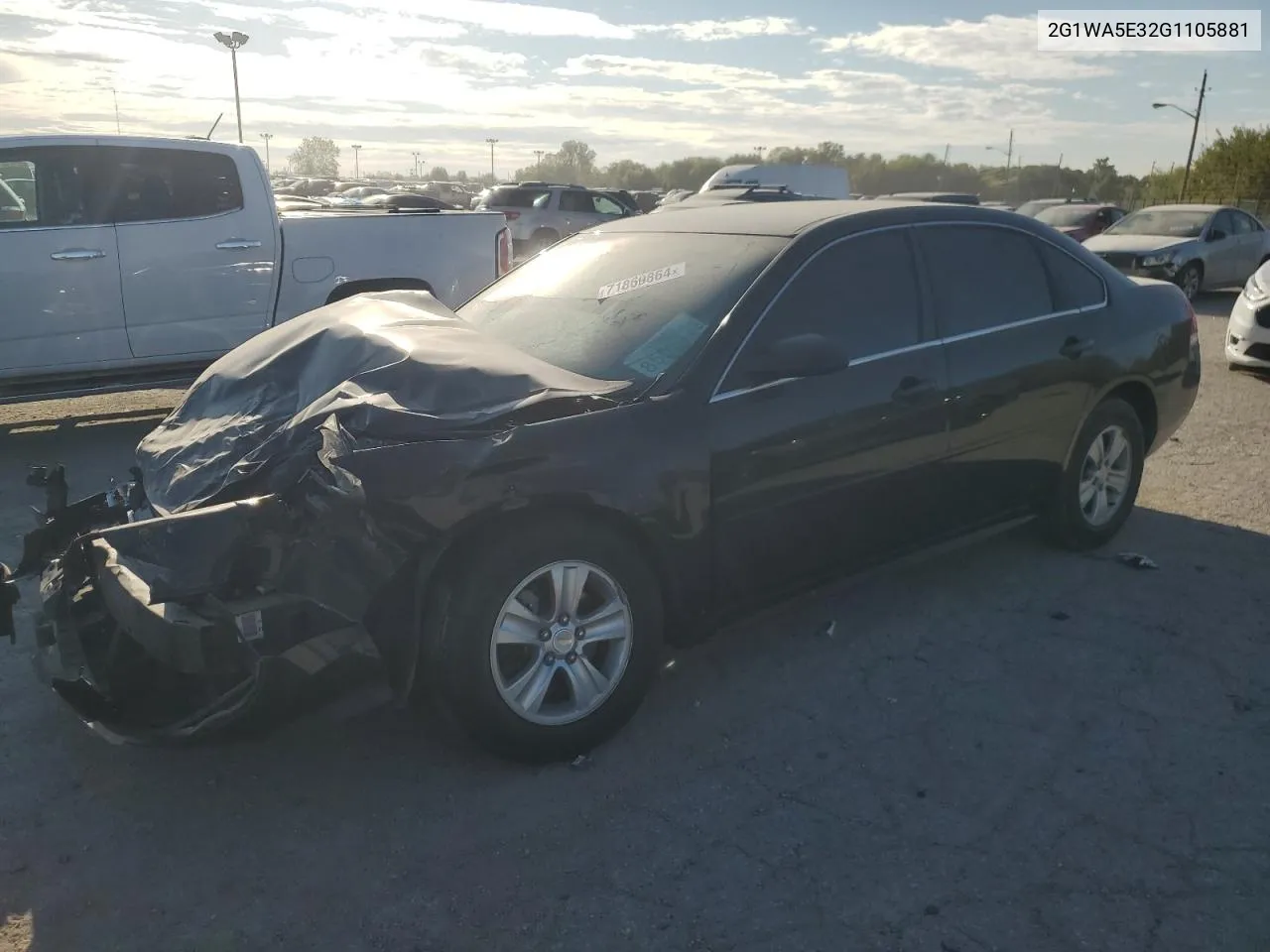 2016 Chevrolet Impala Limited Ls VIN: 2G1WA5E32G1105881 Lot: 71869864