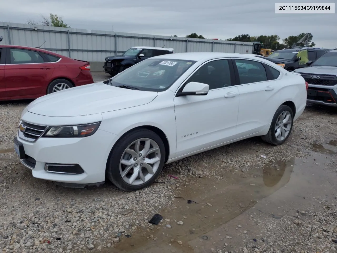 2016 Chevrolet Impala Lt VIN: 2G1115S34G9199844 Lot: 72025164