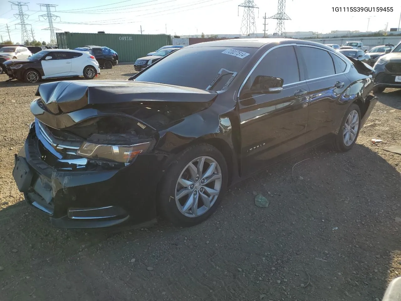 2016 Chevrolet Impala Lt VIN: 1G1115S39GU159455 Lot: 72027514