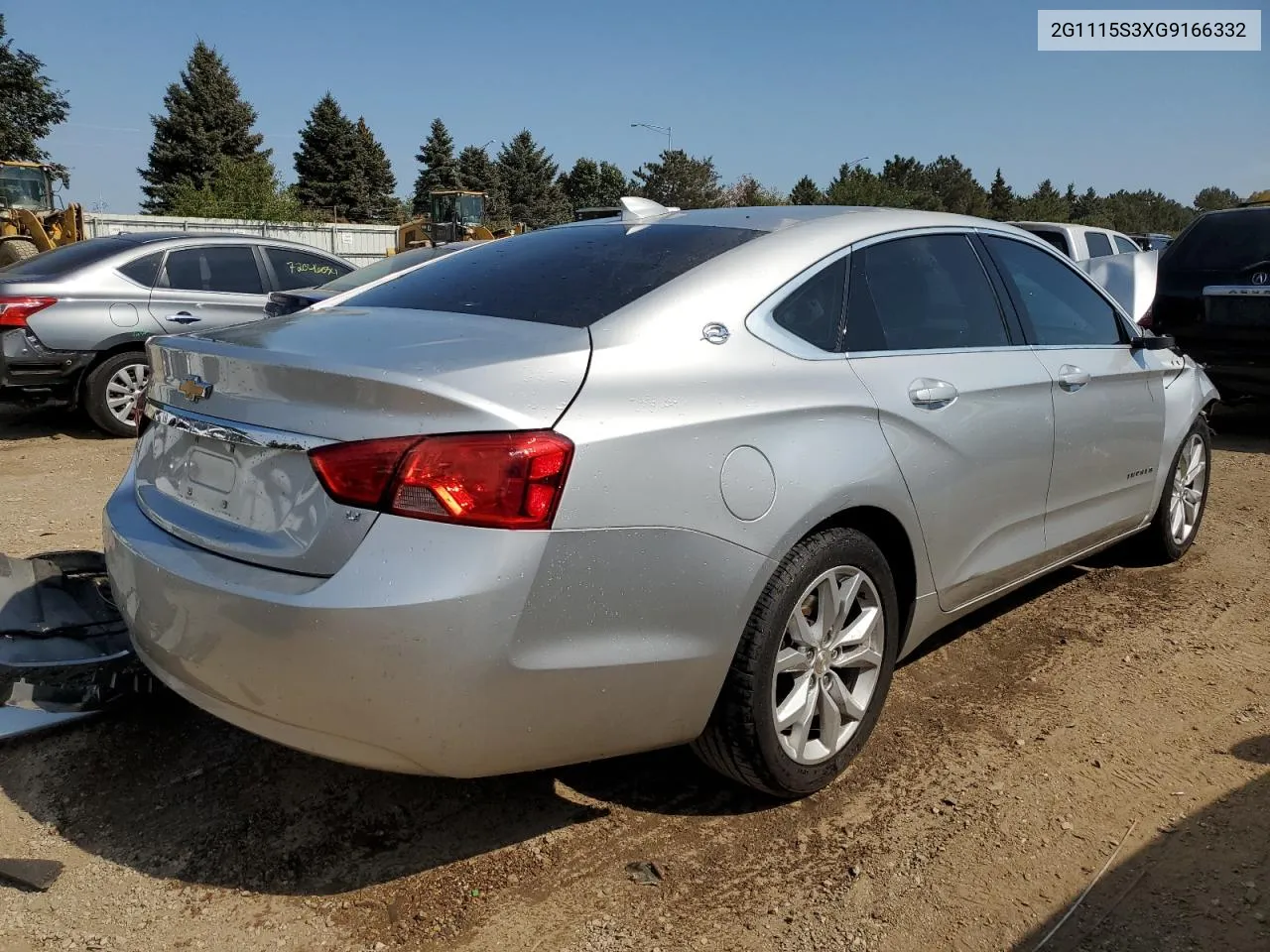 2016 Chevrolet Impala Lt VIN: 2G1115S3XG9166332 Lot: 72144214